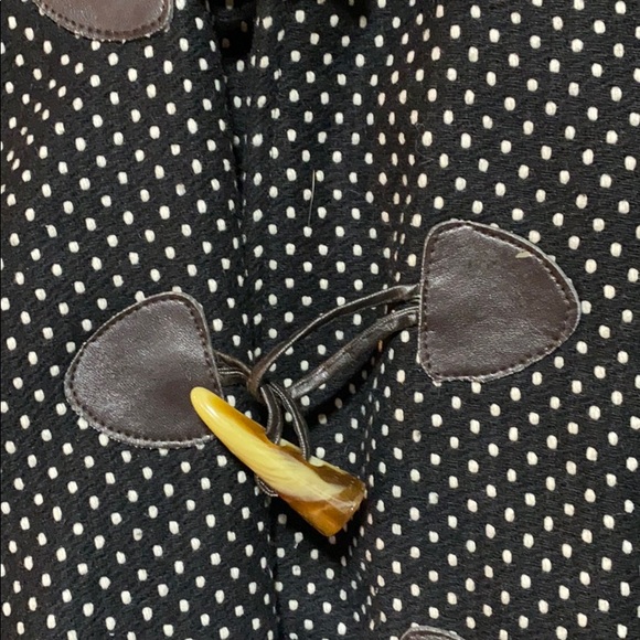 Polka Dot Hooded Cape with Pockets - Picture 2 of 4